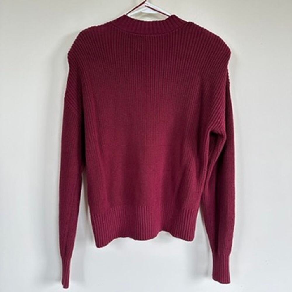 Pistola Camille Strong Shoulder Vneck Pullover Knit Sweater Long Sleeve - Picture 10 of 11